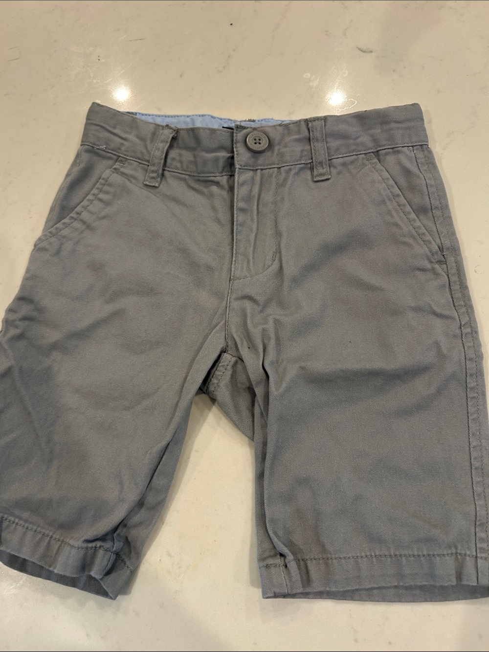 Nautica Men's Light Gray Flat Front Shorts
